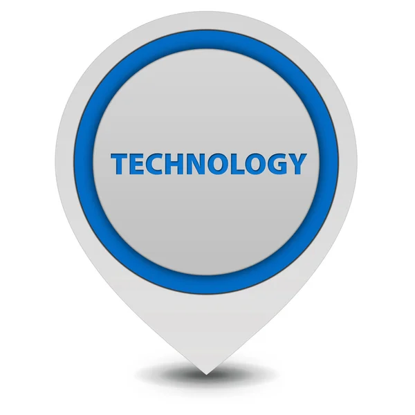 Technology pointer icon on white background — Stock Photo, Image