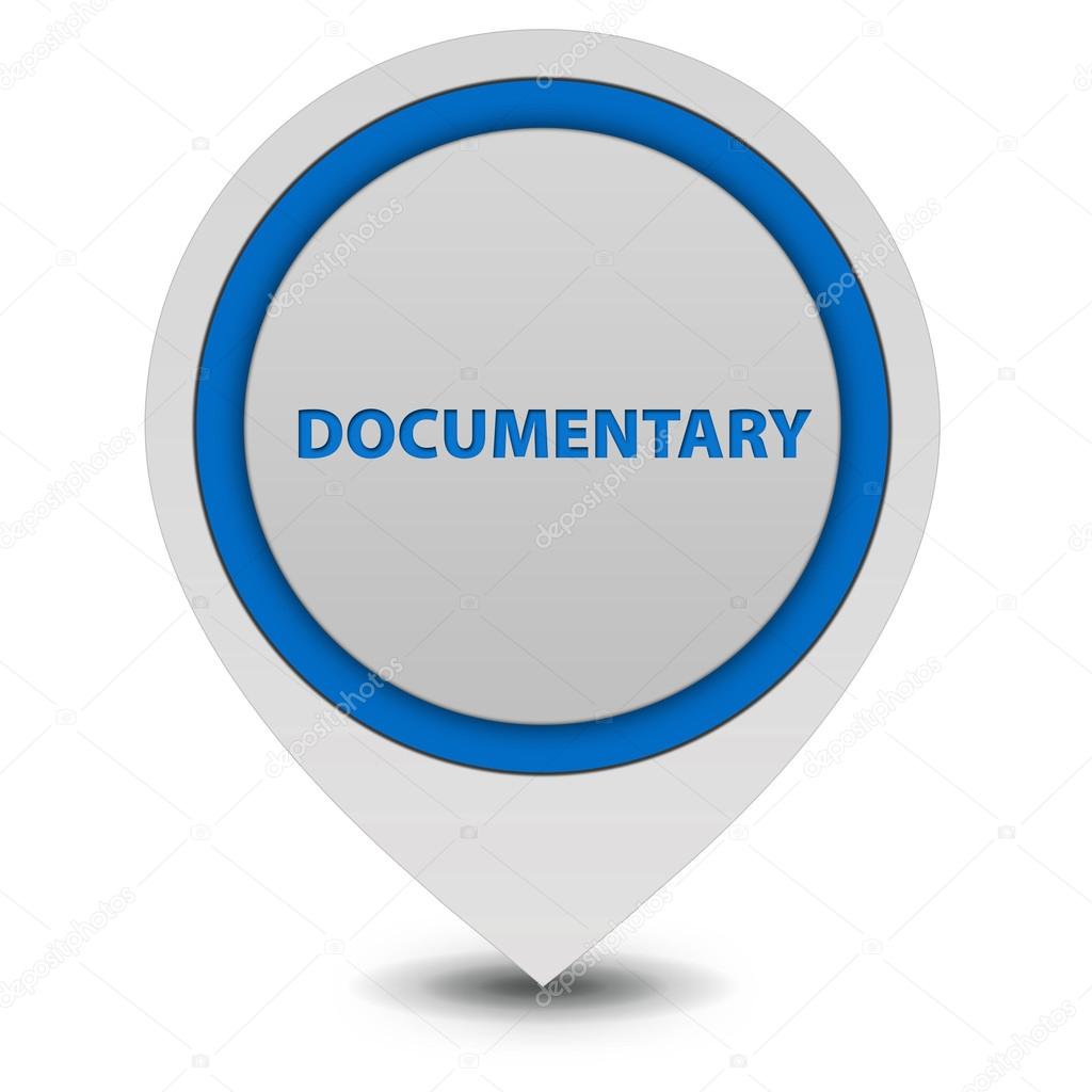 Documentary pointer icon on white background