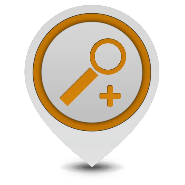 Search pointer icon on white background — Stock Photo, Image