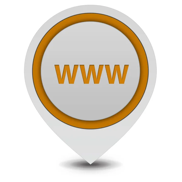 Www pointer icon on white background — Stock Photo, Image