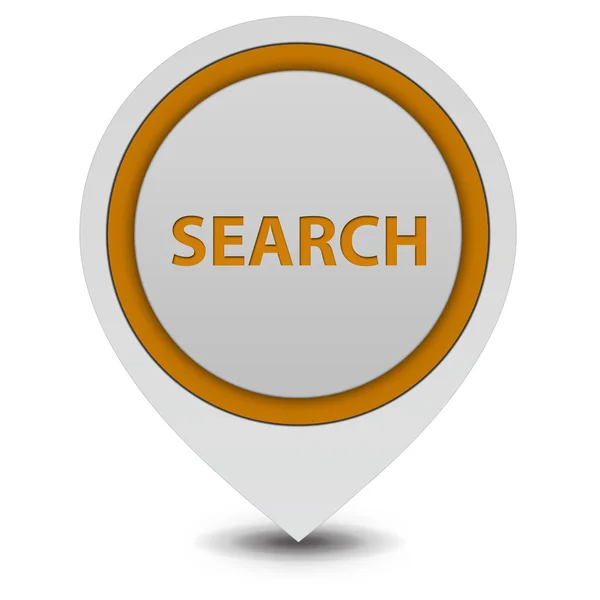 Search pointer icon on white background — Stock Photo, Image