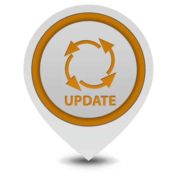 Update pointer icon on white background — Stock Photo, Image
