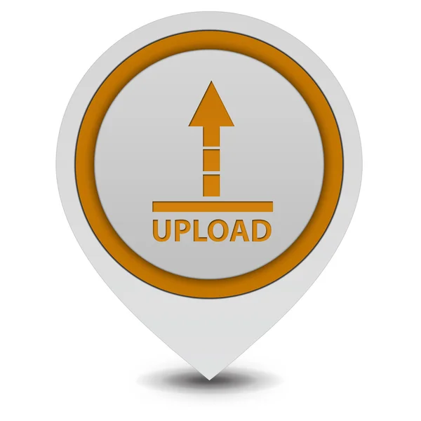 Upload pointer icon on white background — 스톡 사진