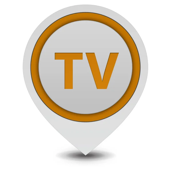 TV pointer icon on white background — Stock Photo, Image