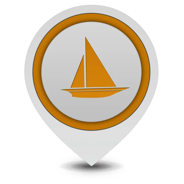 Boat pointer icon on white background — Stock Photo, Image