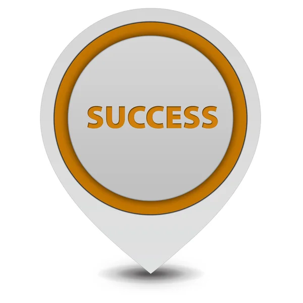 Success pointer icon on white background — Stock Photo, Image
