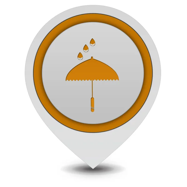 Rain pointer icon on white background — Stock Photo, Image