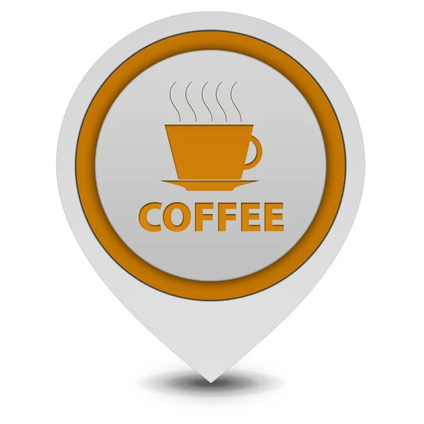 Coffee pointer icon on white background — Stock Photo, Image