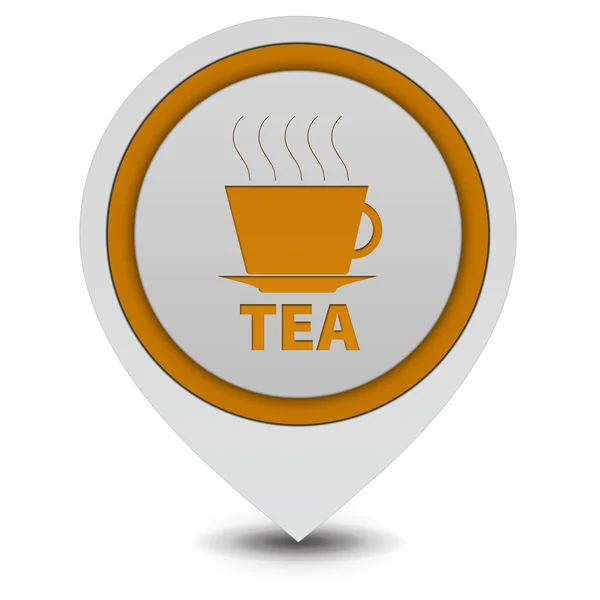 Icono de puntero de té sobre fondo blanco —  Fotos de Stock