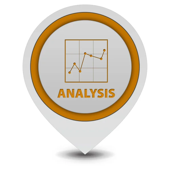 Data analys pekarikonen på vit bakgrund — Stockfoto