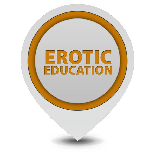 Erotic Education pointer icon on white background — Stock Photo, Image