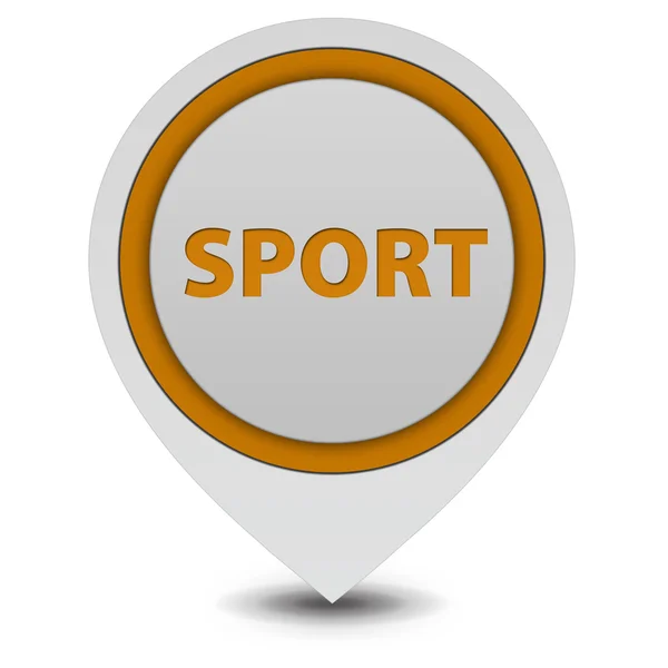 Sport pointer icon on white background — Stock Photo, Image