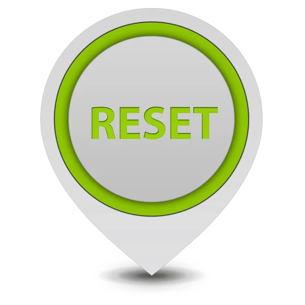 Reset pointer icon on white background — Stock Photo, Image