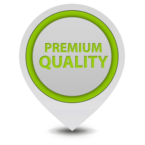 Ikona wskaźnika jakości Premium na białym tle — Zdjęcie stockowe
