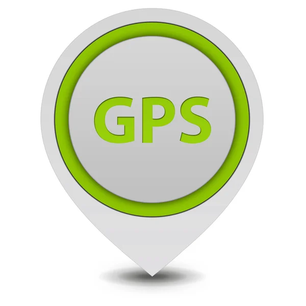 Gps pointer icon on white background — Stock Photo, Image
