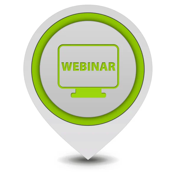 Webinar pointer icon on white background — Stock Photo, Image