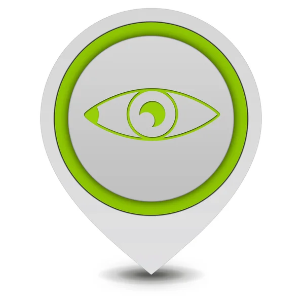 Eye pointer icon on white background — Stock Photo, Image