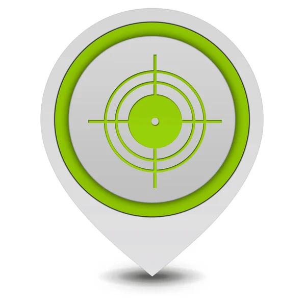 Target pointer icon on white background — Stock Photo, Image