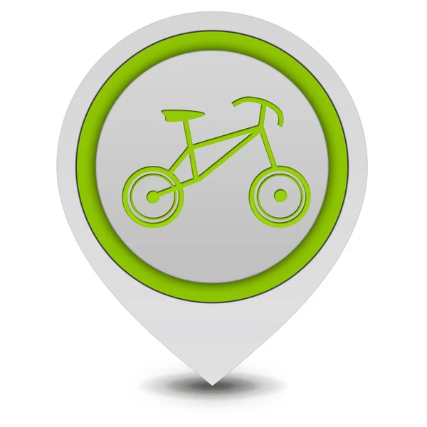 Bike pointer icon on white background — Stock Photo, Image