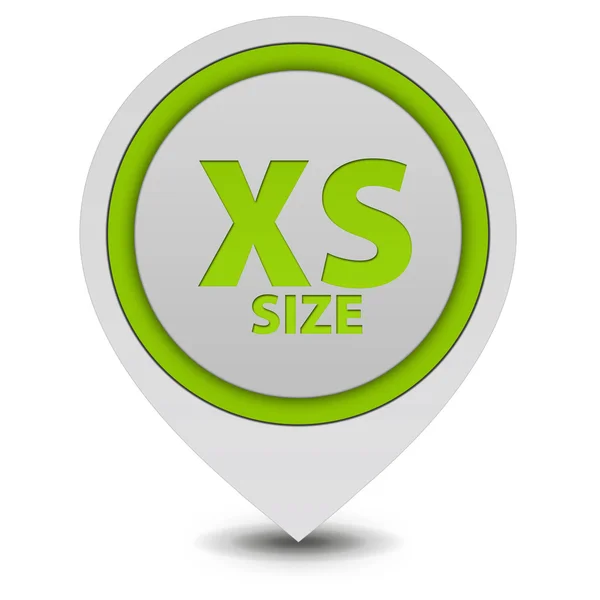 İşaretçi simgesi beyaz zemin üzerine XS boyutu — Stok fotoğraf