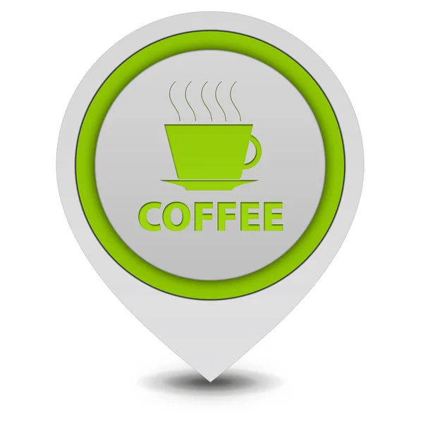 Coffee pointer icon on white background — Stock Photo, Image