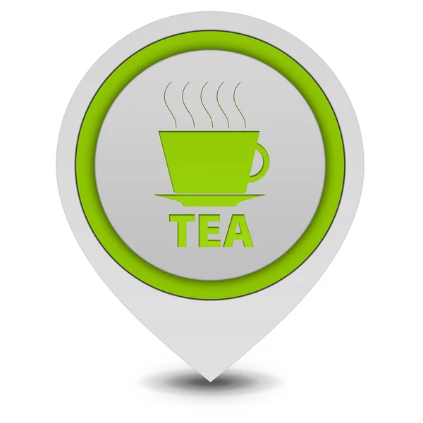 Tea pointer icon on white background — Stock Photo, Image