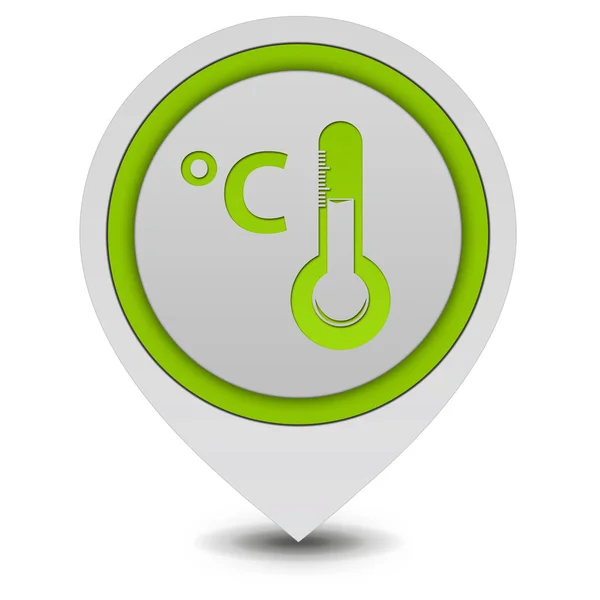 Celsius pointer icon on white background — Stock Photo, Image