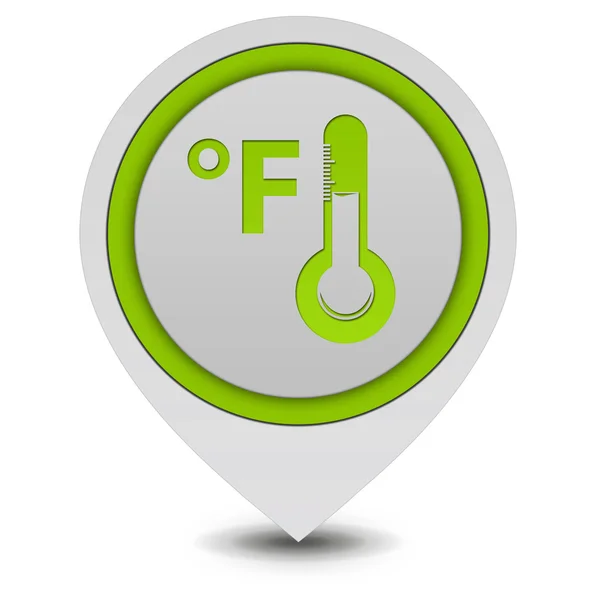 Fahrenheit pointer icon on white background — Stock Photo, Image