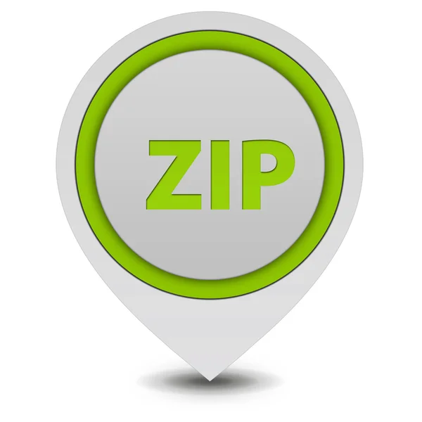 ZIP pointer icon on white background — Stock Photo, Image