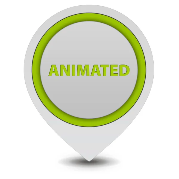 Animowany kursor ikona na białym tle — Zdjęcie stockowe