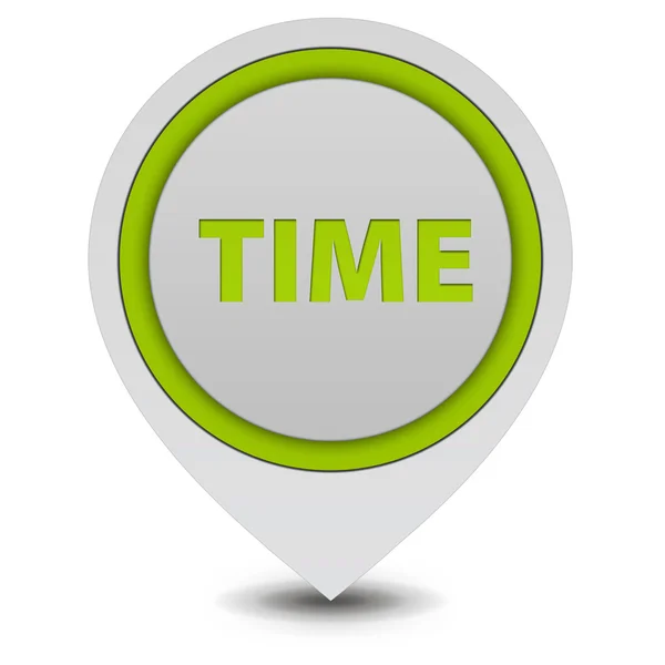 Time pointer icon on white background — Stock Photo, Image