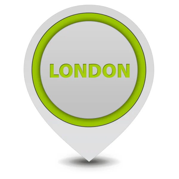 Λονδίνο εικονίδιο δείκτη σε άσπρο φόντο — Φωτογραφία Αρχείου