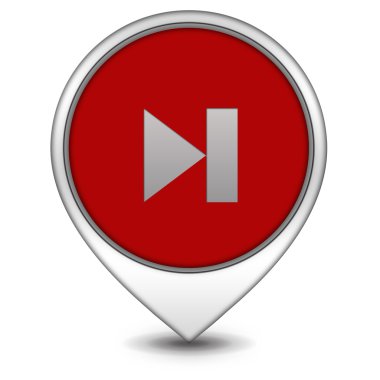 beyaz zemin üzerinde bir sonraki işaretçi simgesi