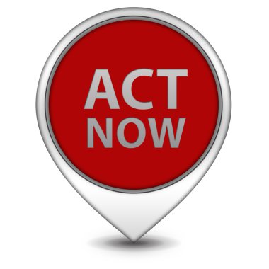 Şimdi işaretçi simgesi beyaz zemin üzerinde hareket