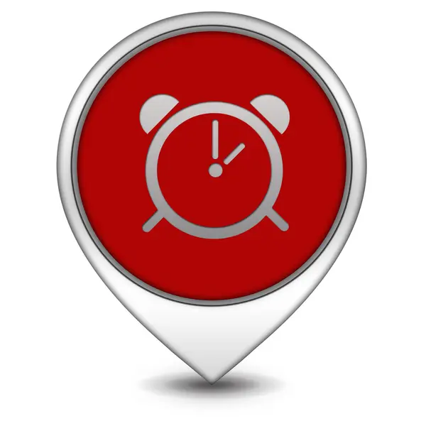 Alarm pointer icon on white background — Stock Photo, Image