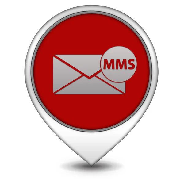 Mms pointer icon on white background — Stock Photo, Image