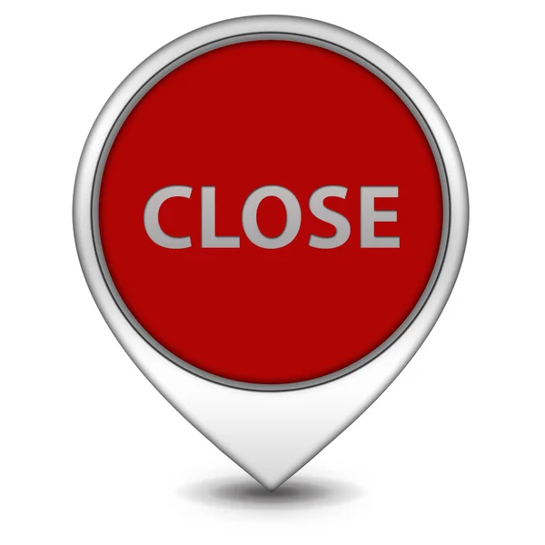 Close pointer icon on white background — Stock Photo, Image