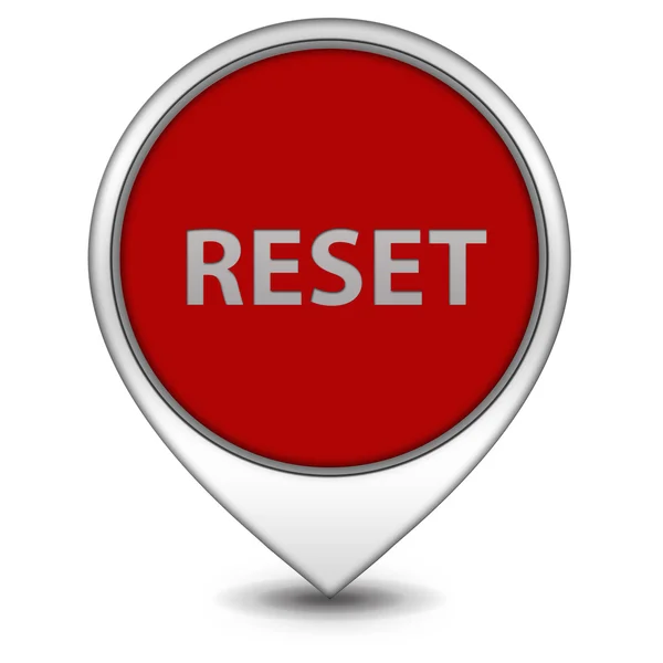 Reset pointer icon on white background — Stock Photo, Image