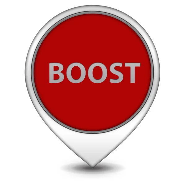 Boost pointer icon on white background — Stock Photo, Image