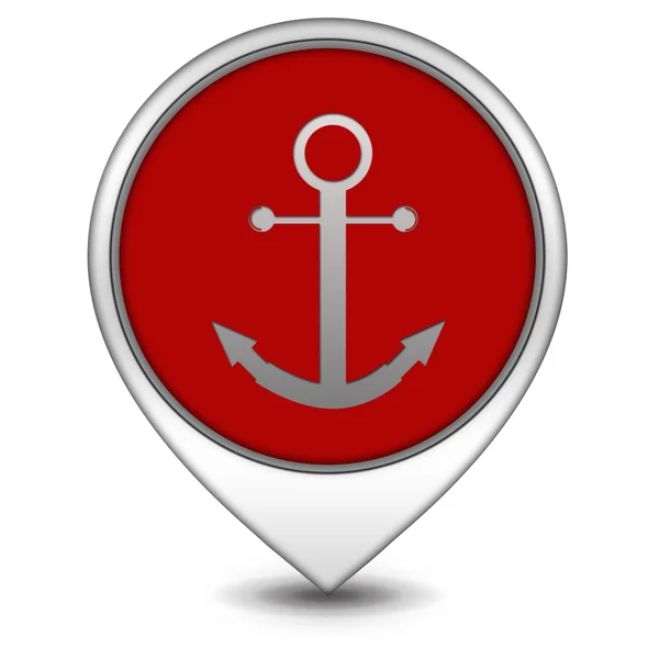 Anchor pointer icon on white background — Stock Photo, Image