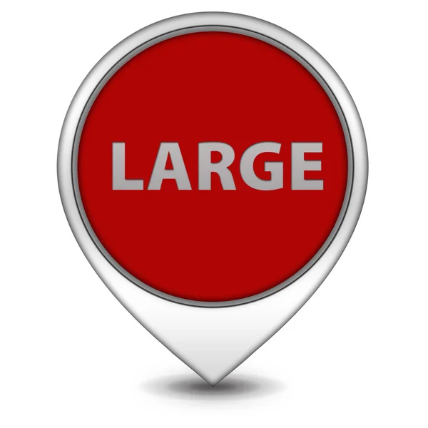 Large pointer icon on white background — Stock Photo, Image