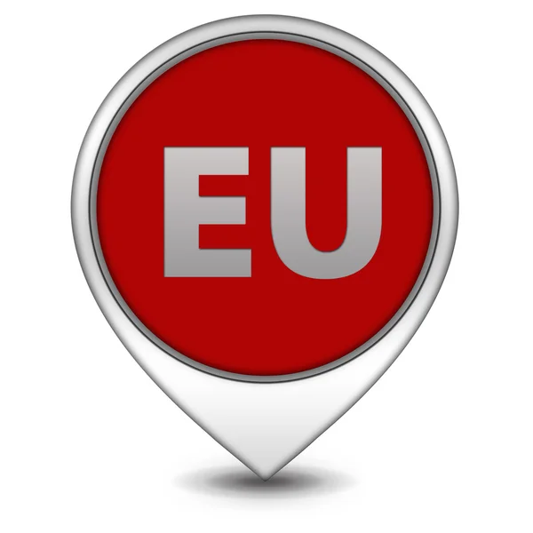 Icona puntatore UE su sfondo bianco — Foto Stock