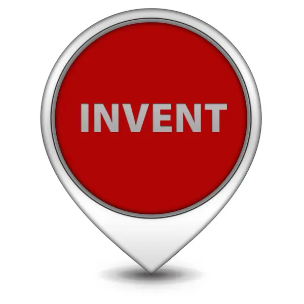 Invent pointer icon on white background — Stock Photo, Image