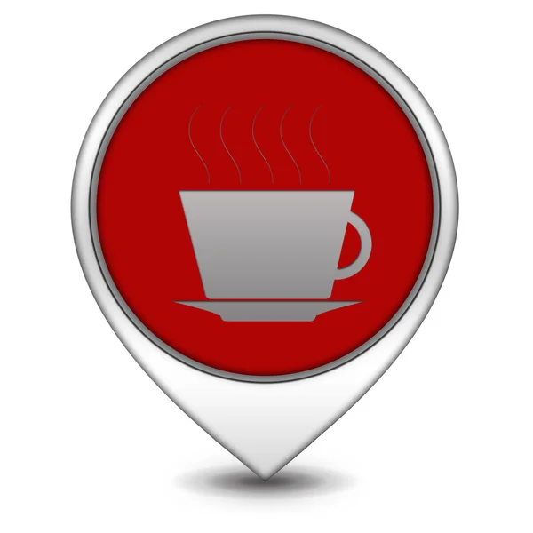 Coffee pointer icon on white background — Stock Photo, Image