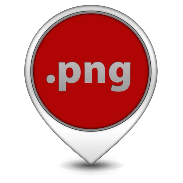 .ikona ukazatele PNG na bílém pozadí — Stock fotografie