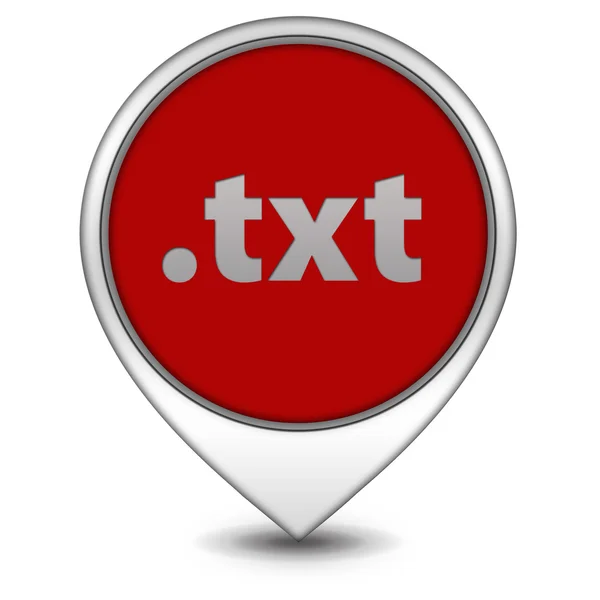 .txt pointer icon on white background — Stock Photo, Image