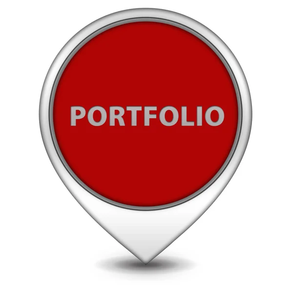 Icono de puntero de portafolio sobre fondo blanco — Foto de Stock