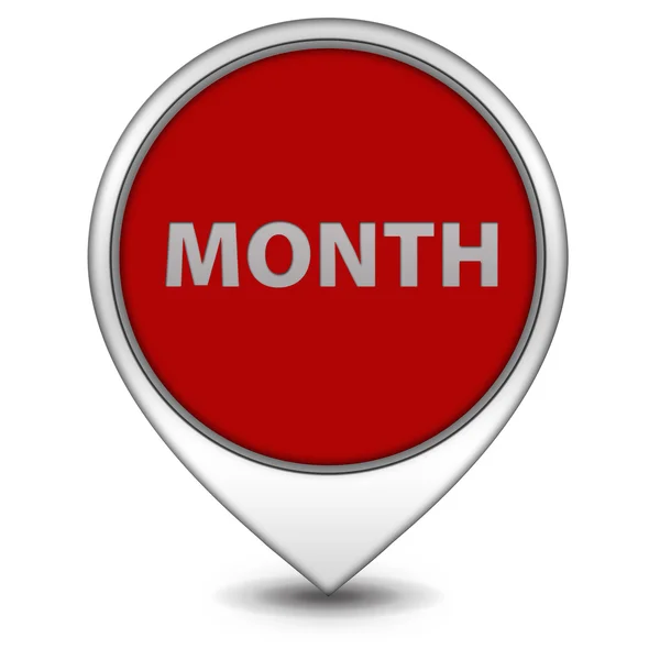 Month pointer icon on white background — Stock Photo, Image