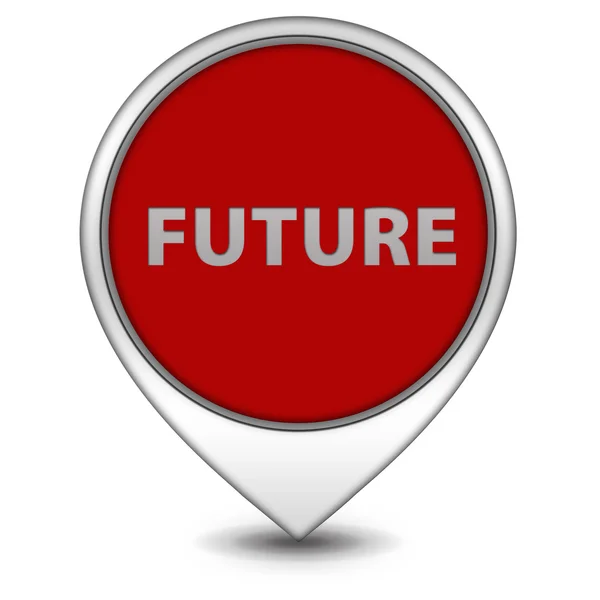 Future pointer icon on white background — Stock Photo, Image