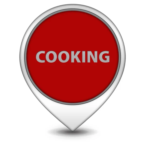 Pictograma indicator de gătit pe fundal alb — Fotografie, imagine de stoc